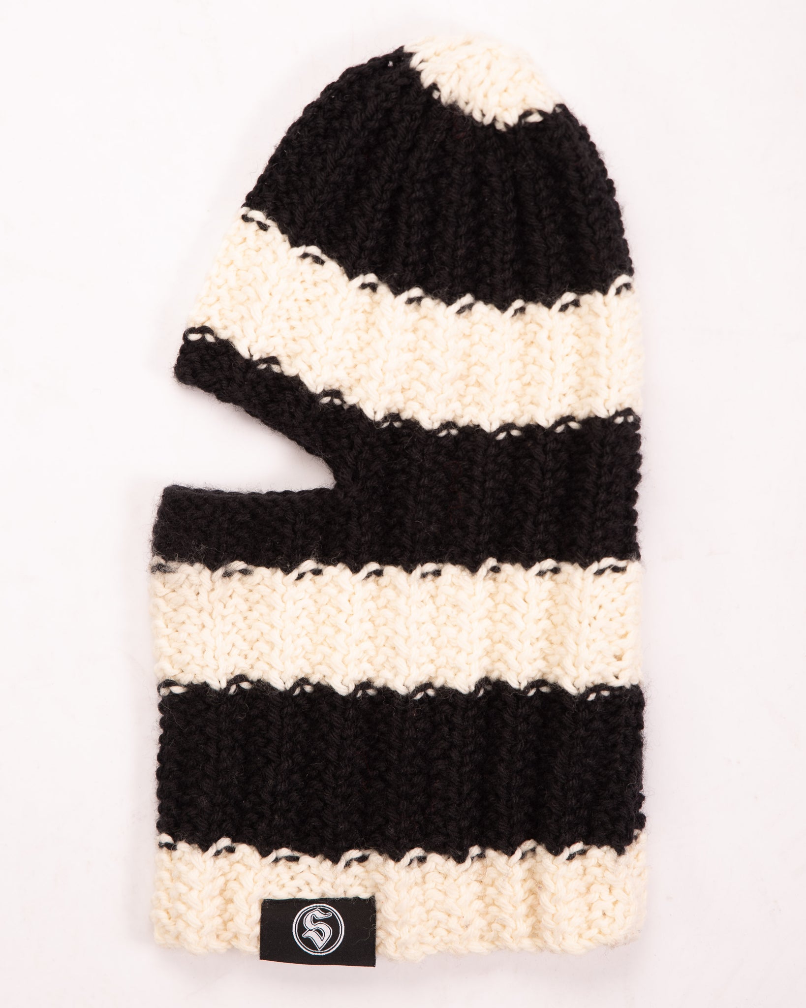 “SANTO” BALACLAVA BLACK/WHITE