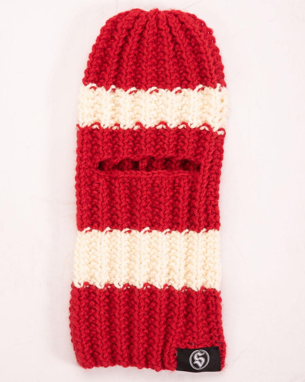 “SANTO” BALACLAVA RED/WHITE